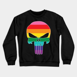 Rainbow Pride Skull Crewneck Sweatshirt